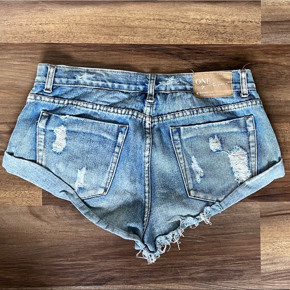 One Teaspoon bandit denim shorts - Picture 4 of 5